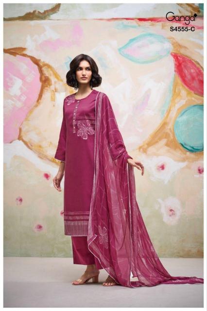 Ganga gireya 4555 wholesale dress materials online shopping cash on delivery  - wholesale export